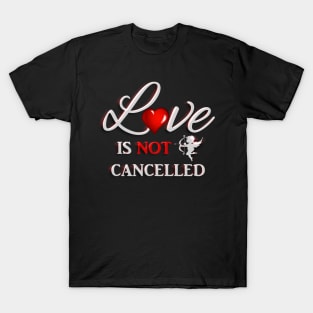 Happy Valentine's Day Love is Not Cancelled T-Shirt